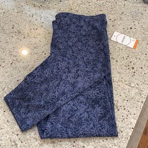 Jockey Leggings Navy on Navy snakeskin print